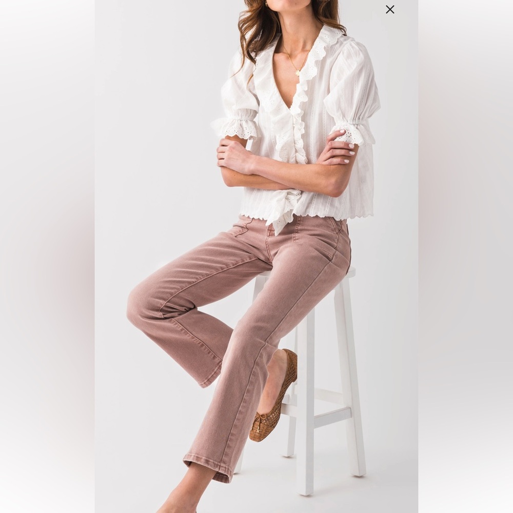 Risen Rosie Ankle Flair Jeans Size 30 - Picture 4 of 12